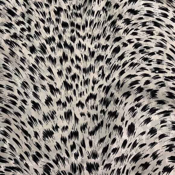 Andrea Gayle Leopard Cheetah Animal Knee Length Dress Black Medium Large 10 - Picture 7 of 10